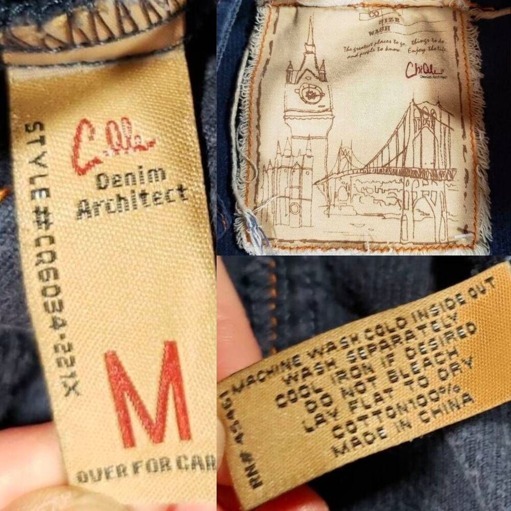 🔹️Rare Vintage Blue Corduroy Buttoned Front Military Jacket Medium - Picture 9 of 9